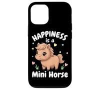 Custodia per iPhone 12/12 Pro Happiness Is A Mini Horse Lover - Cavallo in miniatura per ragazze