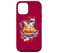 Custodia per iPhone 12/12 Pro Harry Potter Watercolor Hogwarts Crest