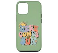 Custodia per iPhone 12/12 Pro Here Comes The Sun Retro Flower Spring Happy Summer