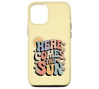 Custodia per iPhone 12/12 Pro Here Comes The Sun Retro Flower Spring Happy Summer