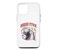 Custodia per iPhone 12/12 Pro High Five | Retro George Washington Patriottico Vintage