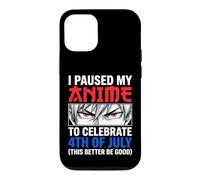 Custodia per iPhone 12/12 Pro Ho messo in pausa il mio anime per festeggiare il 4 luglio