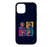 Custodia per iPhone 12/12 Pro Homo Habilis Pop Art Evoluzione umana precoce Handy Man