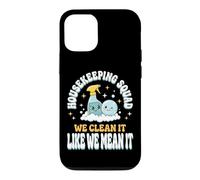 Custodia per iPhone 12/12 Pro Housekeeping Squad We Clean It Like We Mean It