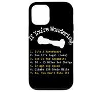 Custodia per iPhone 12/12 Pro Hoverboard Checklist Cool & Funny hoverboard Gift