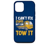 Custodia per iPhone 12/12 Pro I Can't Fix Stupid But I Can Tow It Funny Trailer Truck Driver