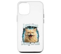 Custodia per iPhone 12/12 Pro I Got That Dawg In Me Cat Shirt Funny Angry Tabby Maine Coon