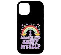 Custodia per iPhone 12/12 Pro I GRAFO E SNIFF MYSELF Divertente Adulto Umorismo Arcobaleno