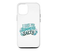 Custodia per iPhone 12/12 Pro I Like My Summers Salty Beach Lover Ocean Cute Vacation