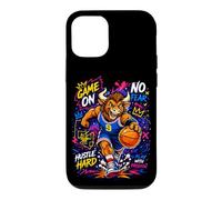 Custodia per iPhone 12/12 Pro I Love Basketball, Legend Basketball Mascot Graffiti Sports