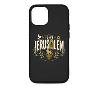 Custodia per iPhone 12/12 Pro I Love Gerusalemme Israele Ebraica Ebraica Art