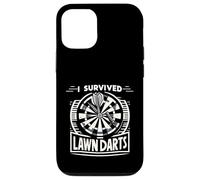 Custodia per iPhone 12/12 Pro I Survived Lawn Darts Classic Yard Nostalgia Game Fun ||-