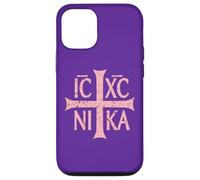 Custodia per iPhone 12/12 Pro IC XC Nika Croce Cristogramma Ortodosso Cristiano Ragazza Donna