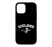 Custodia per iPhone 12/12 Pro Iceland Puffin Vintage Icelandic Souvenir