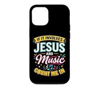 Custodia per iPhone 12/12 Pro If It Involves Jesus & Music Count Me In Christian Musician