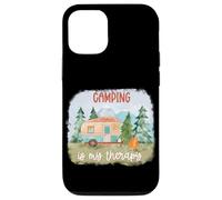 Custodia per iPhone 12/12 Pro Il campeggio è la mia terapia Camper nella foresta o nei boschi