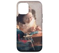 Custodia per iPhone 12/12 Pro Il Lacemaker di Johannes Vermeer (1669-1670)