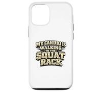Custodia per iPhone 12/12 Pro Il mio cardio sta camminando verso lo squat rack, divertente