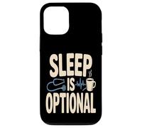 Custodia per iPhone 12/12 Pro Il sonno è facoltativo infermiera medico notte turno caffè