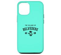 Custodia per iPhone 12/12 Pro Il Villaggio di Belvedere Design Classico Stile Palme