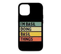 Custodia per iPhone 12/12 Pro I'm Basil Doing Basil Things Divertente Citazione Personalizzata