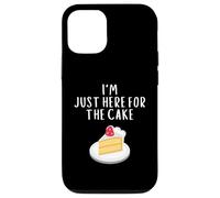 Custodia per iPhone 12/12 Pro I'm Just Here For The Cake Funny Wedding Party Costume Cakes