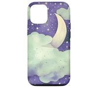 Custodia per iPhone 12/12 Pro In My Fantasy Era Witchy Green Sage Purple Moon Phases Stars