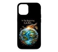 Custodia per iPhone 12/12 Pro In The Beginning GOD... Earth Genesis 1:1 Bible Verse Nature