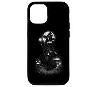 Custodia per iPhone 12/12 Pro Incantevole strega Halloween luna rituale con magia