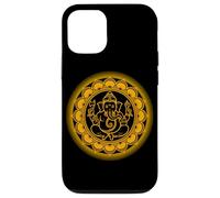 Custodia per iPhone 12/12 Pro Indù Ganesh Puja Elefante Dio India Méditation Yoga Murti