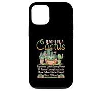 Custodia per iPhone 12/12 Pro Insegna come un insegnante di cactus a scuola paziente forte