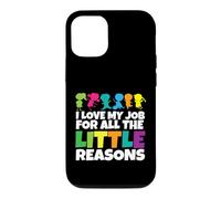 Custodia per iPhone 12/12 Pro Insegnante Amo il mio lavoro per tutte le piccole ragioni