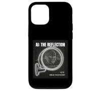 Custodia per iPhone 12/12 Pro Intelligenza Artificiale Mirror Dati Self Cyberpunk AI grande
