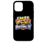 Custodia per iPhone 12/12 Pro Io sono 11 E Digging It Boys 11 ° compleanno camion da costruzione