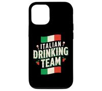 Custodia per iPhone 12/12 Pro Italian Drinking Team Divertente Bere Birra Amante Beer Pong