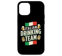 Custodia per iPhone 12/12 Pro Italian Drinking Team Divertente Bere Birra Amante Beer Pong