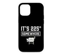 Custodia per iPhone 12/12 Pro It's 225 Somewhere Funny BBQ Smoker Grill Quote