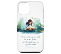Custodia per iPhone 12/12 Pro Japanese Christian Anime - Psalms 119:11 Thy Word Have I Hid