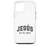 Custodia per iPhone 12/12 Pro Jesus Es El Re'y Cristiana Fe Religiosa Regalo