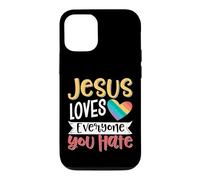 Custodia per iPhone 12/12 Pro Jesus Loves Everyone You Hate