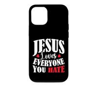 Custodia per iPhone 12/12 Pro Jesus Loves Everyone You Hate