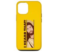 Custodia per iPhone 12/12 Pro Jesus Watching Peeking Ho sentito quel divertente meme cristiano