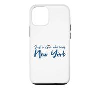 Custodia per iPhone 12/12 Pro Just A Girl Who Loves New York