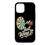 Custodia per iPhone 12/12 Pro Just Wing It Darts League - Scherzo sulle freccette volanti