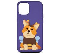 Custodia per iPhone 12/12 Pro Kawaii Corgi Bee In Un Divertente Pet Costume Cucciolo Cane Corgi