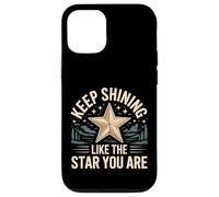 Custodia per iPhone 12/12 Pro Keep Shining Like The Star You Are Optimism Mindset -
