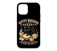 Custodia per iPhone 12/12 Pro Kitty Biscuits Bakery Purrfectly Impastato Cat Genitore Umorismo