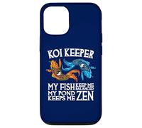 Custodia per iPhone 12/12 Pro Koi Keeper I miei pesci mi mantengono in equilibrio Il mio laghetto mi mantiene Zen