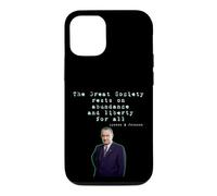 Custodia per iPhone 12/12 Pro La Grande Società poggia sull'abbondanza e sulla libertà per tutti i LBJ