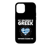Custodia per iPhone 12/12 Pro La mia ragazza è greca Niente mi spaventa - Grecia Cuore